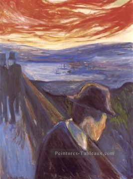  1892 art - désespoir 1892 Edvard Munch